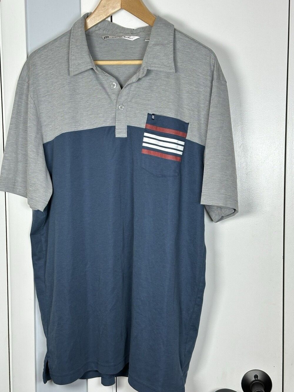 EUC Travis Matthew Golf Polo Block Shirt XL